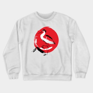 Japanese Stork Old Sun Crewneck Sweatshirt